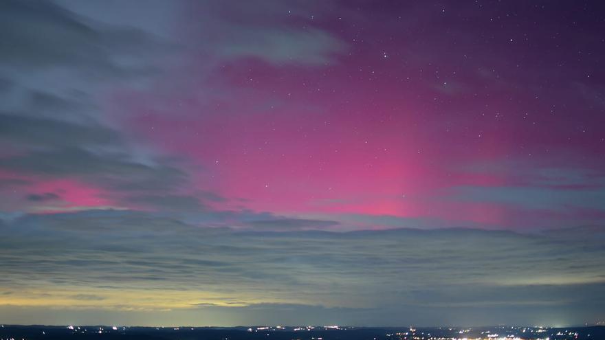Así se vieron las auroras boreales en Galicia