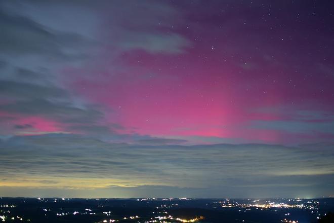 Así se vieron las auroras boreales en Galicia