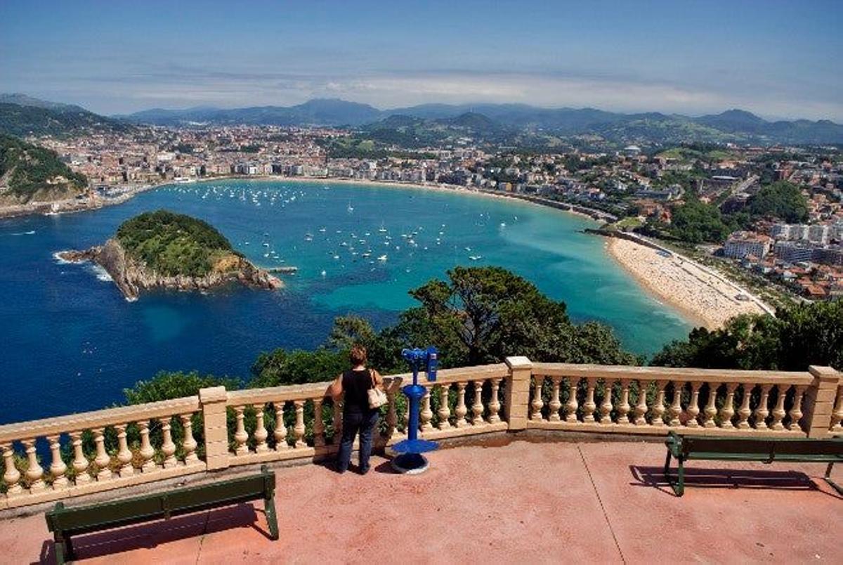 Playa de la Concha en San Sebastián.