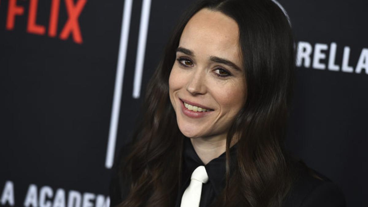 Elliot Page (antes, Ellen Page), en el estreno de la serie 'The Umbrella Academy'