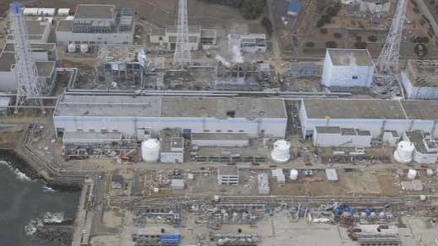 Imagen aérea de la central nuclear de Fukushima.