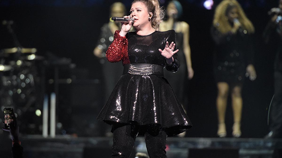 Kelly Clarkson durante un concierto en Los Angeles en enero de 2019