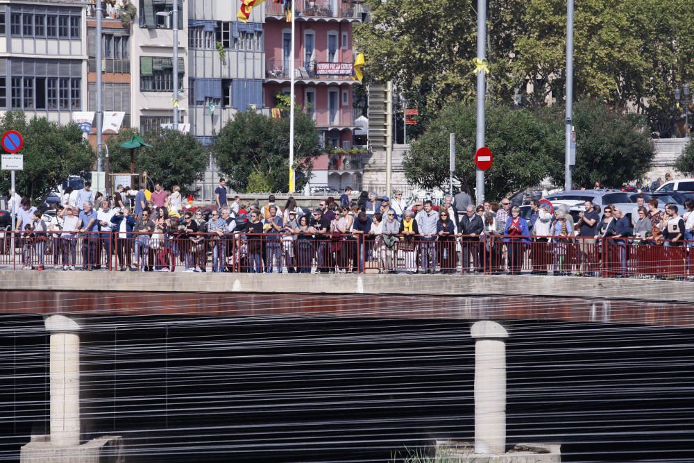 Acció a favor de la unitat i «la República» a la llera de l''Onyar