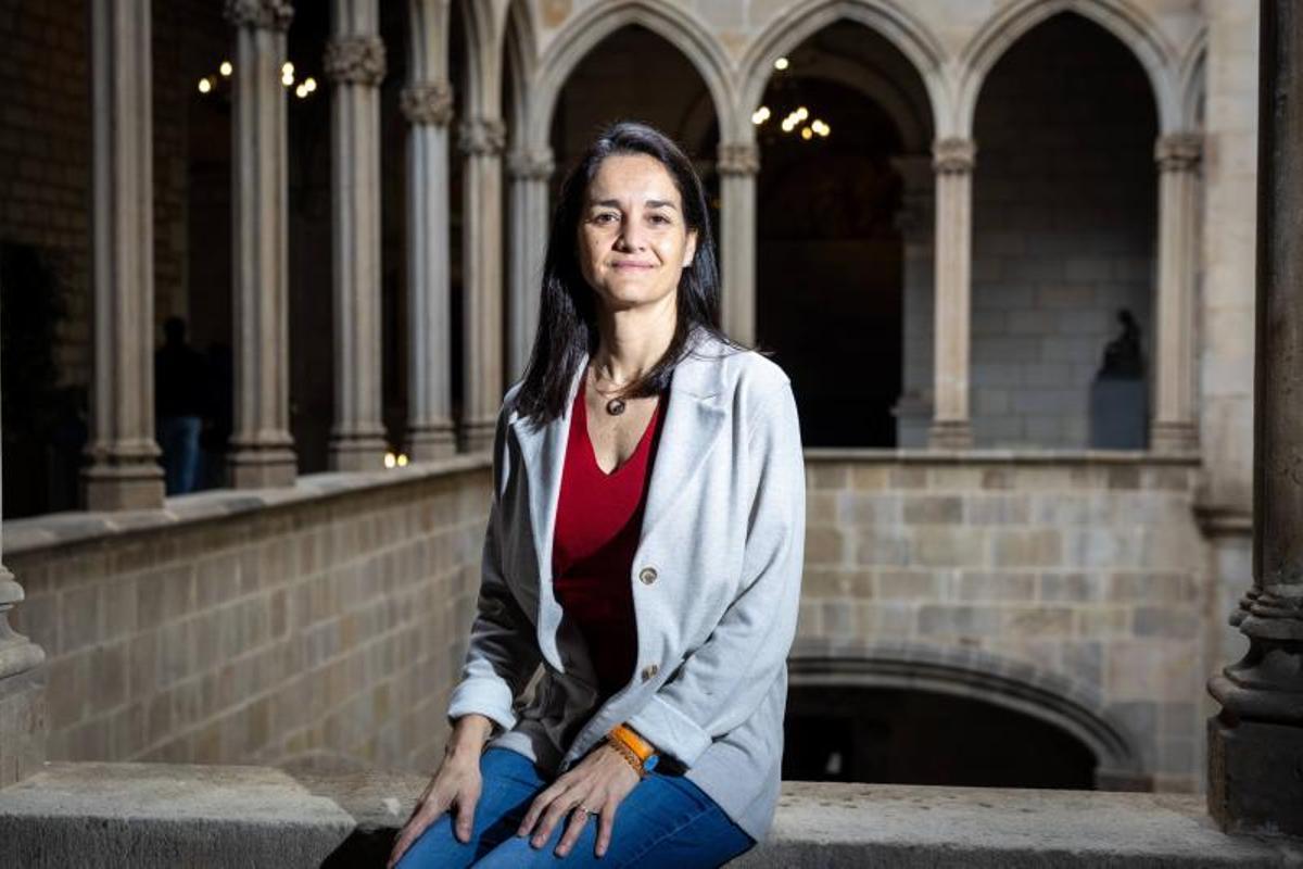 La directora general de Barcelona Regional, Bàrbara Pons, el pasado martes en la Galeria Gòtica del Ayuntamiennto de Barcelona.