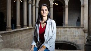La directora general de Barcelona Regional, Bàrbara Pons, el pasado martes en la Galeria Gòtica del Ayuntamiennto de Barcelona.