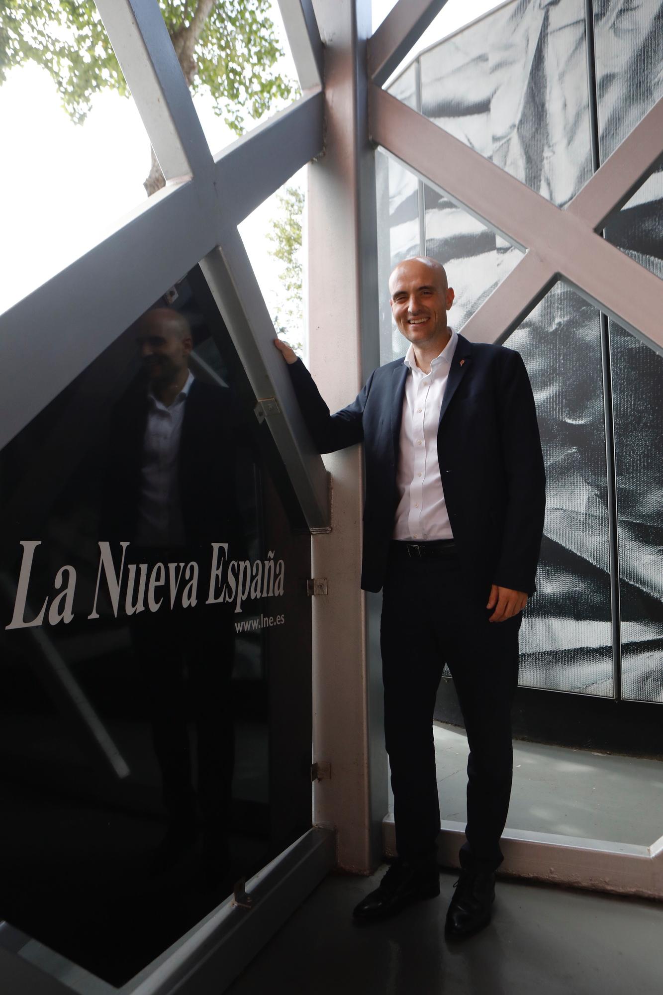 En imágenes: David Guerra, presidente del Sporting, en una entrevista con LA NUEVA ESPAÑA