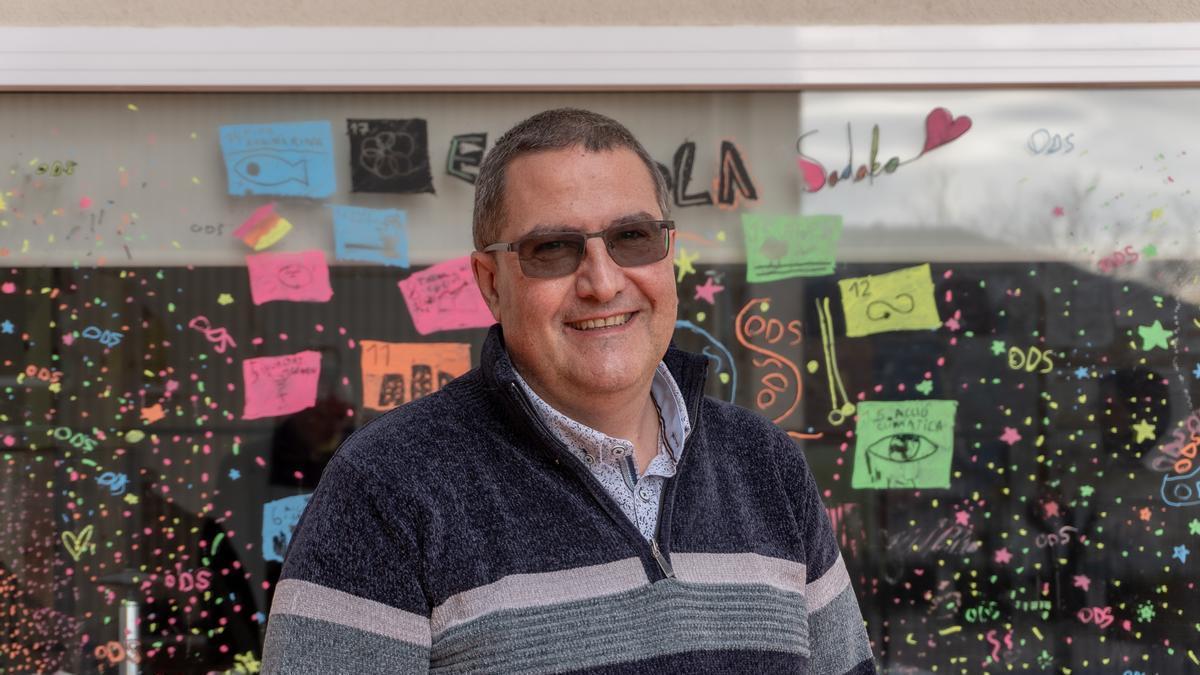 Jordi Nomen, profesor de filosofía y ciencias sociales en la escuela Sadako de Barcelona.