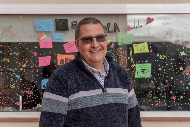 Jordi Nomen, profesor de filosofía y ciencias sociales en la escuela Sadako de Barcelona.