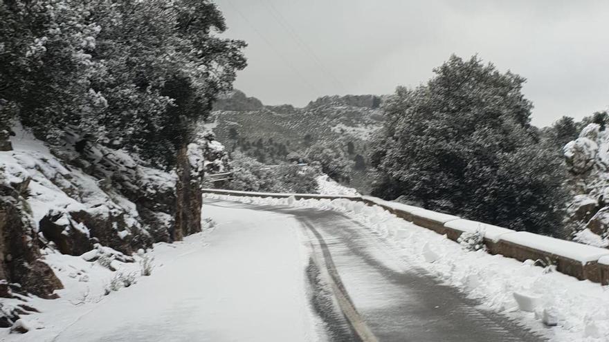 Mallorca registra la mayor nevada en cinco años