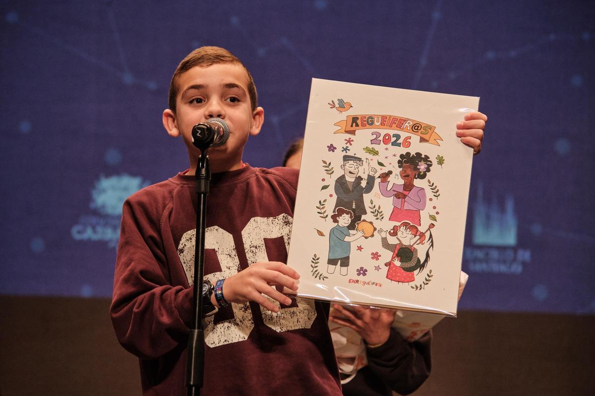 Uno de los infantes premiados, durante la gala.