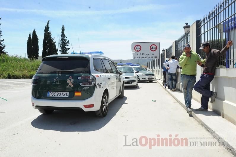 Protesta hortofrutícola en una empresa de El Raal