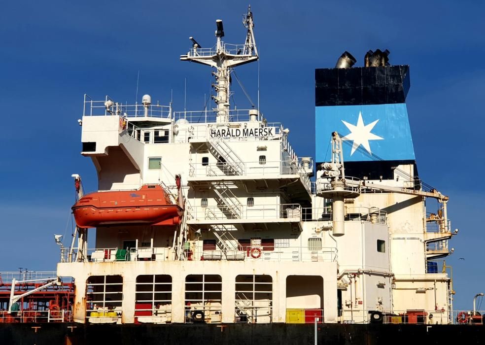 Desembarco de los tres polizones del "Harald Maersk"