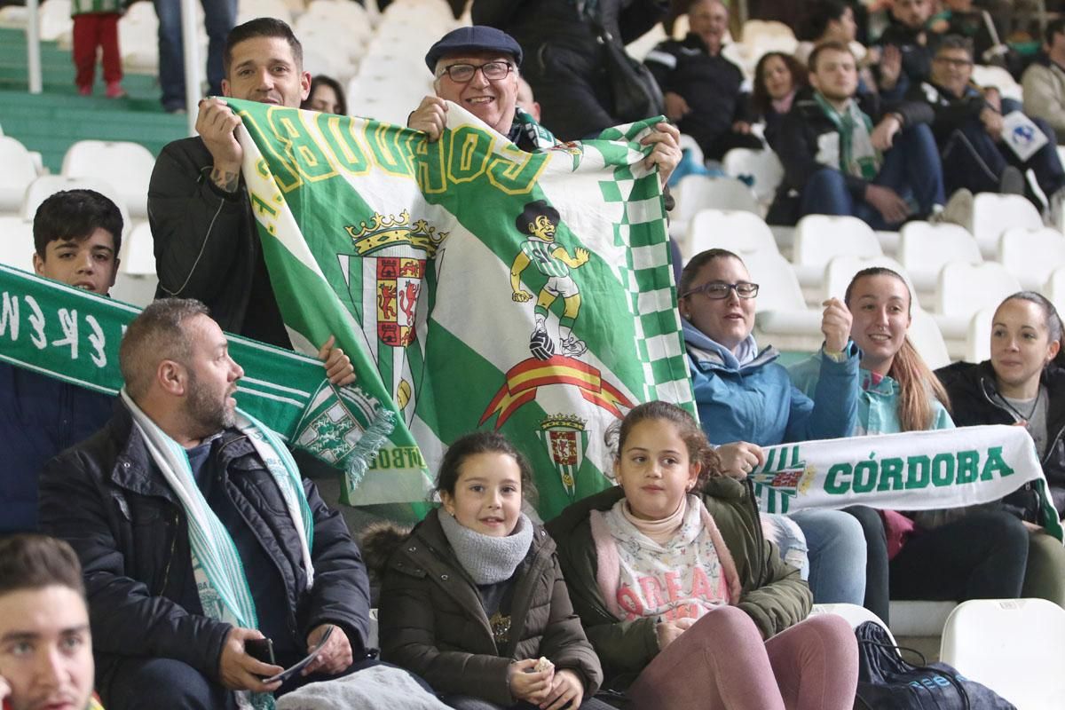 La afición blanquiverde en el Córdoba-Granada