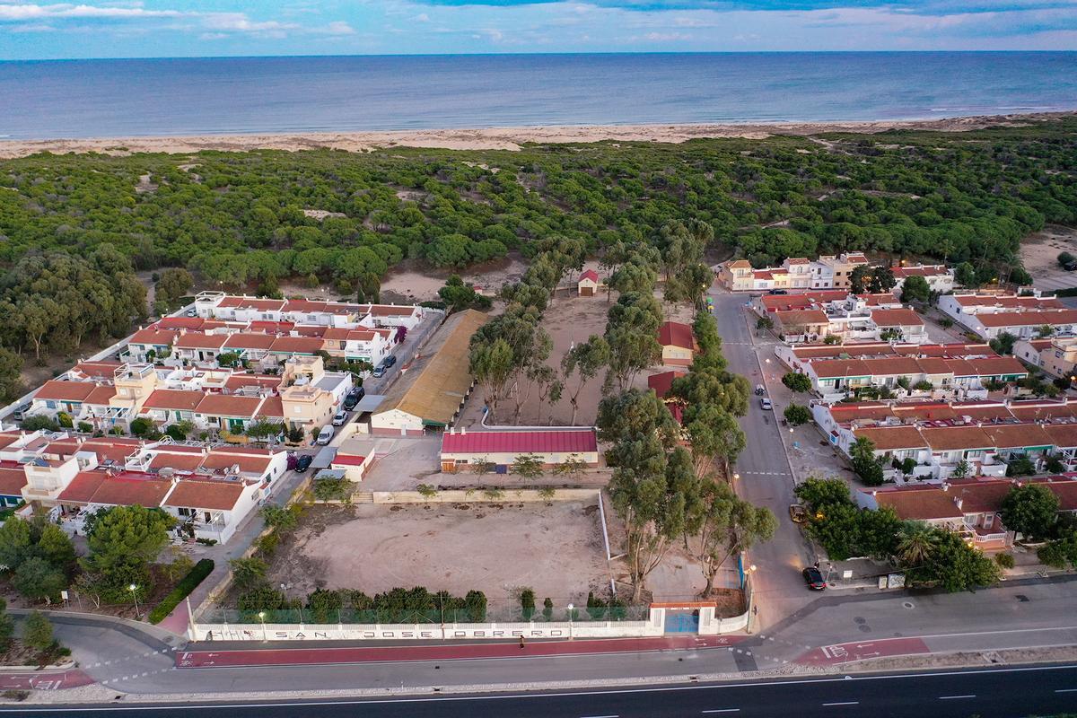 Panorámica de la parcela de San José Obrero, en una imagen de 2020