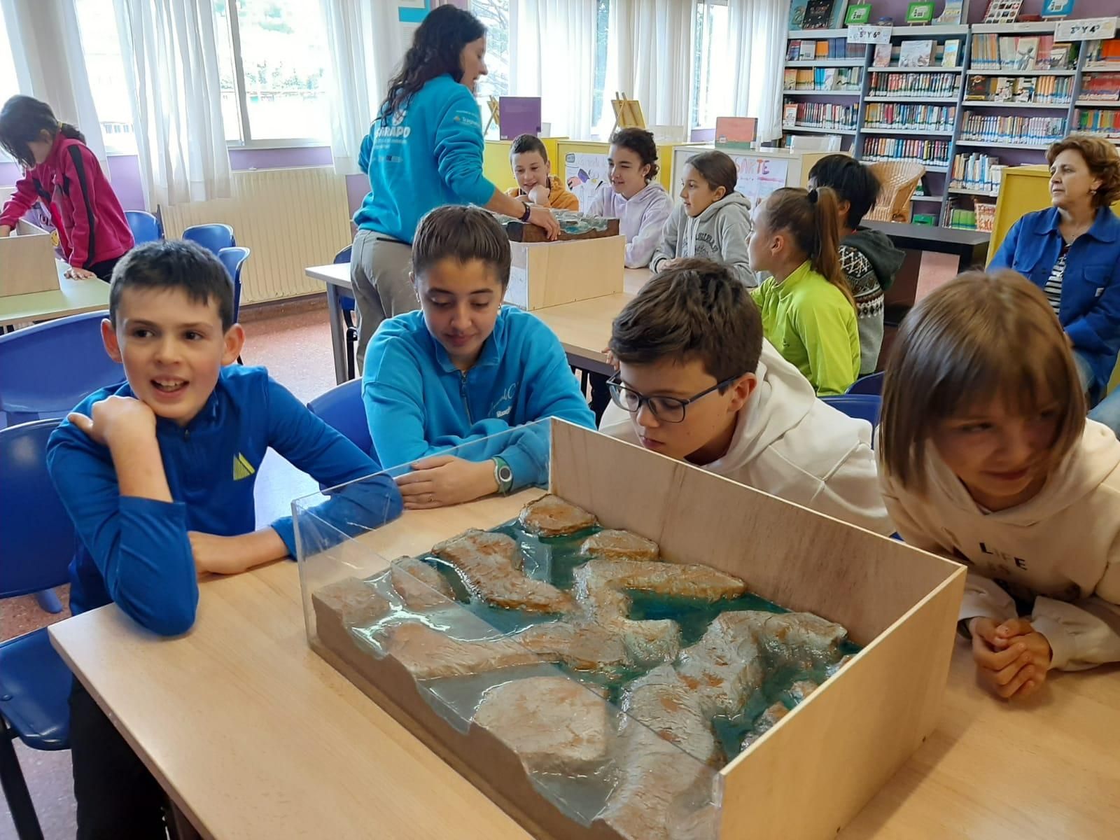 Los niños del colegio de Lieres, expertos en conservación de los ríos