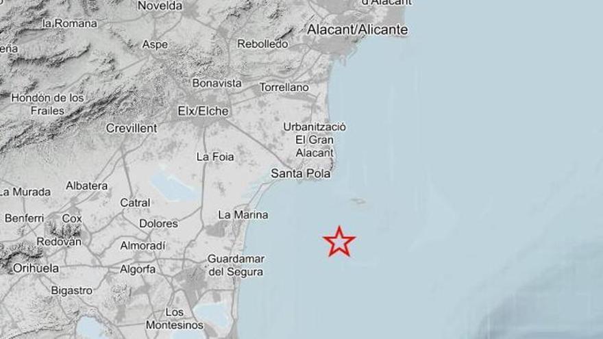 Santa Pola arranca sus fiestas con un pequeño terremoto frente a la costa