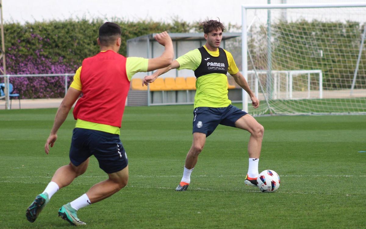 Carlo Adriano, en un entrenamiento de esta temporada en la Ciudad Deportiva.