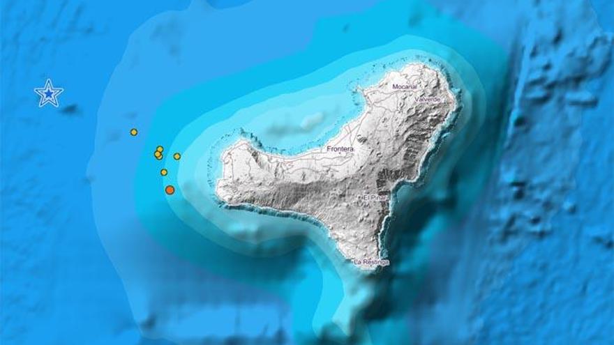 Detectado un terremoto de magnitud 5,7 en el mar al oeste de El Hierro