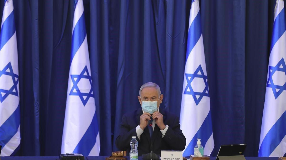 zentauroepp53835199 israeli prime minister benjamin netanyahu wearing a face mas200621193812 zentauroepp53835199 israeli prime minister benjamin netanyahu wearing a face mas200621193812