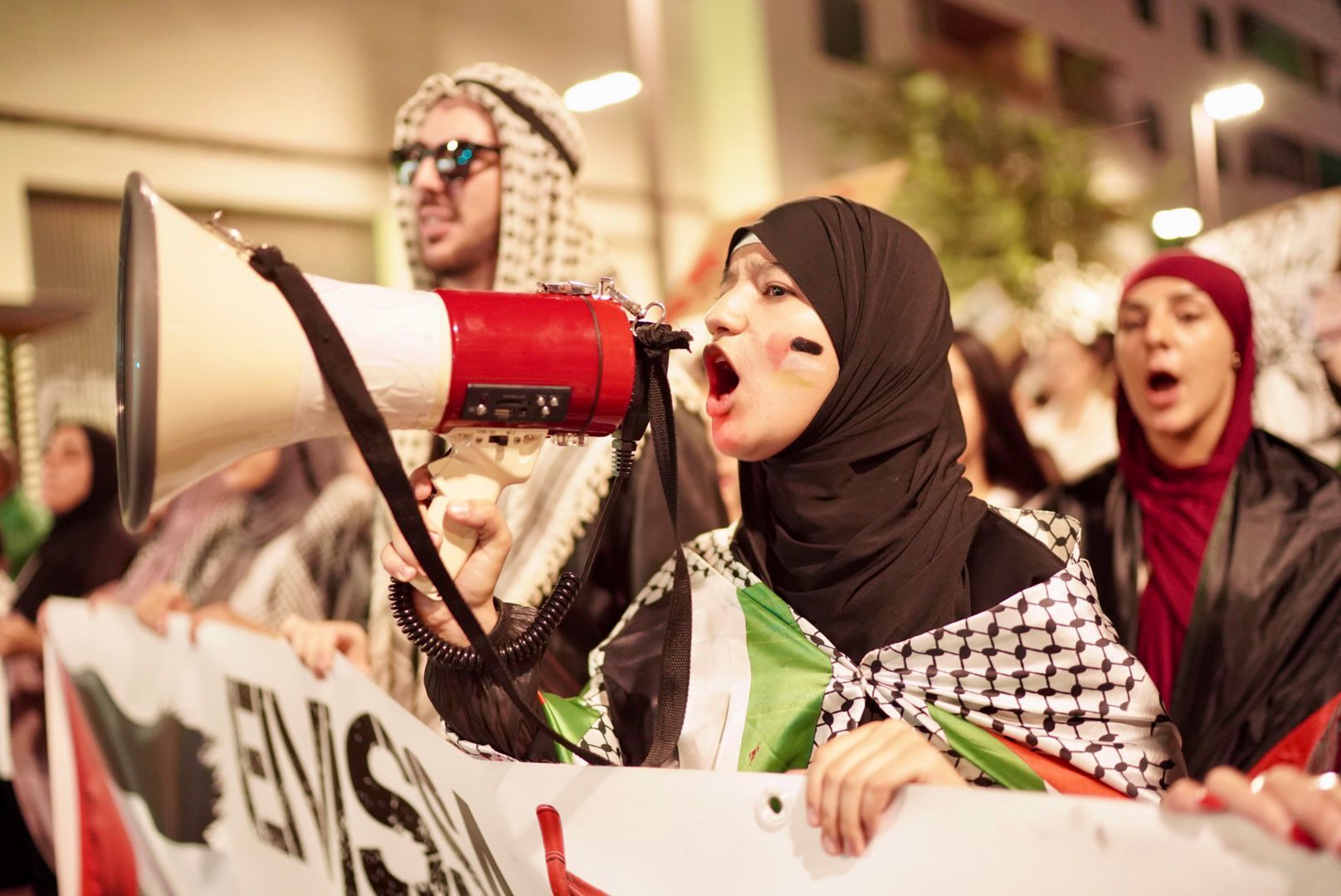 Manifestación en Ibiza en solidaridad con el pueblo palestino