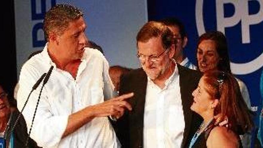 El president espanyol, Mariano 
Rajoy, ahir a Lloret de Mar.