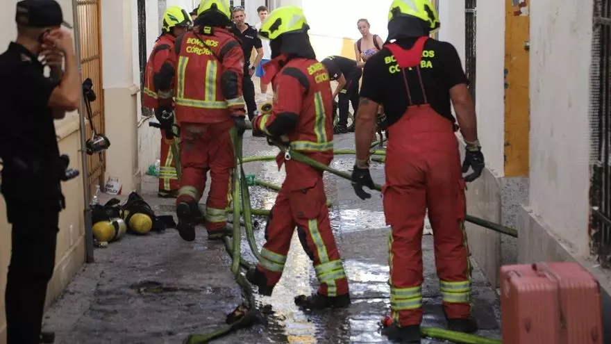 Incendio en una casa ocupada en San Agustín