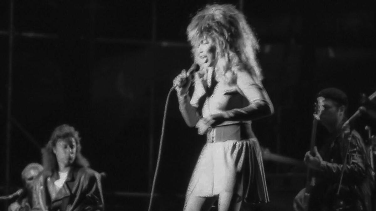 Tina Turner durante su concierto en el estadio Luis Casanova de València en 1987