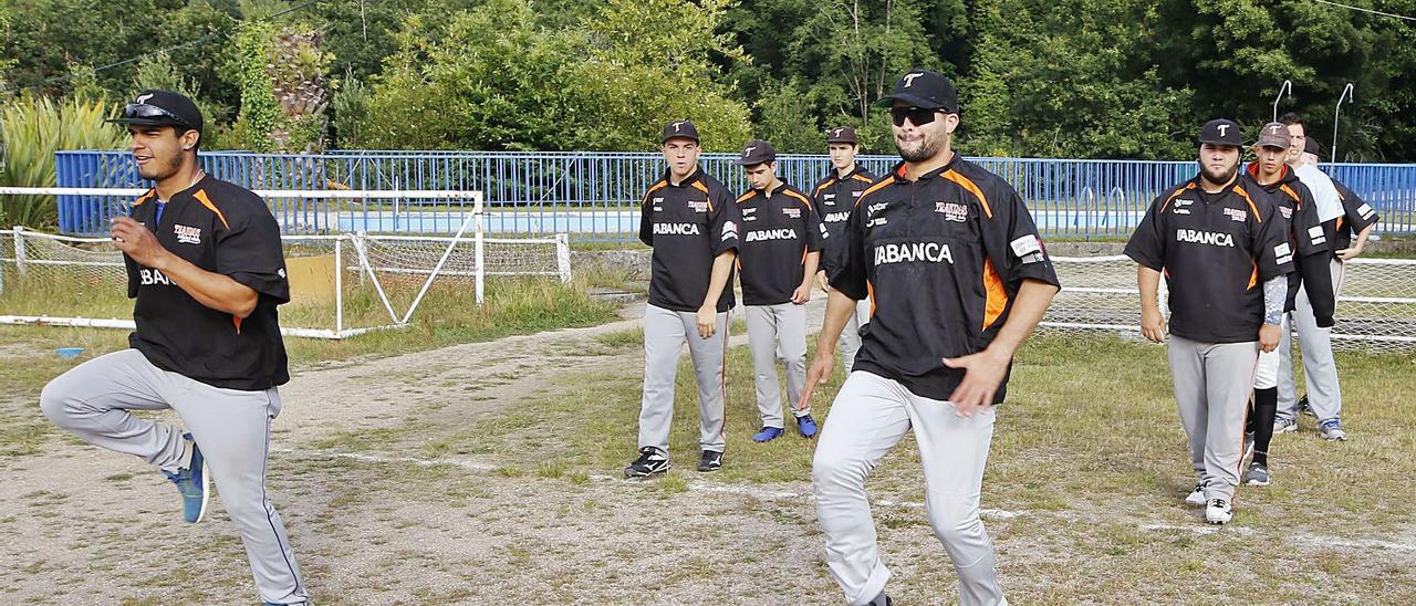 El Trasnos, durante un 
entrenamiento en el Marcote.   | // ALBA VILLAR