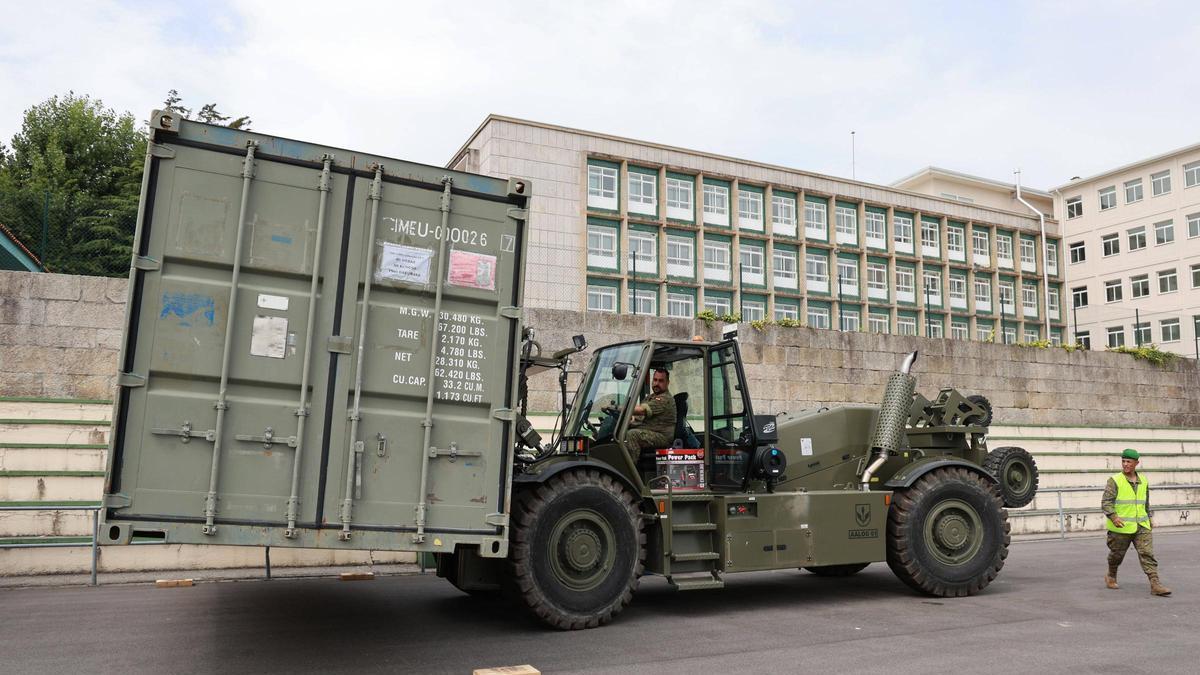 Preparativos para el Desfile de las Fuerzas Armadas