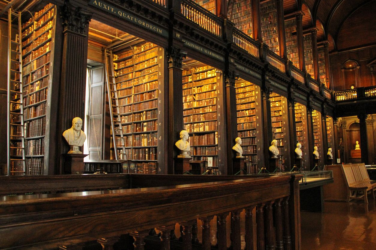 La icónica biblioteca del Trinity College