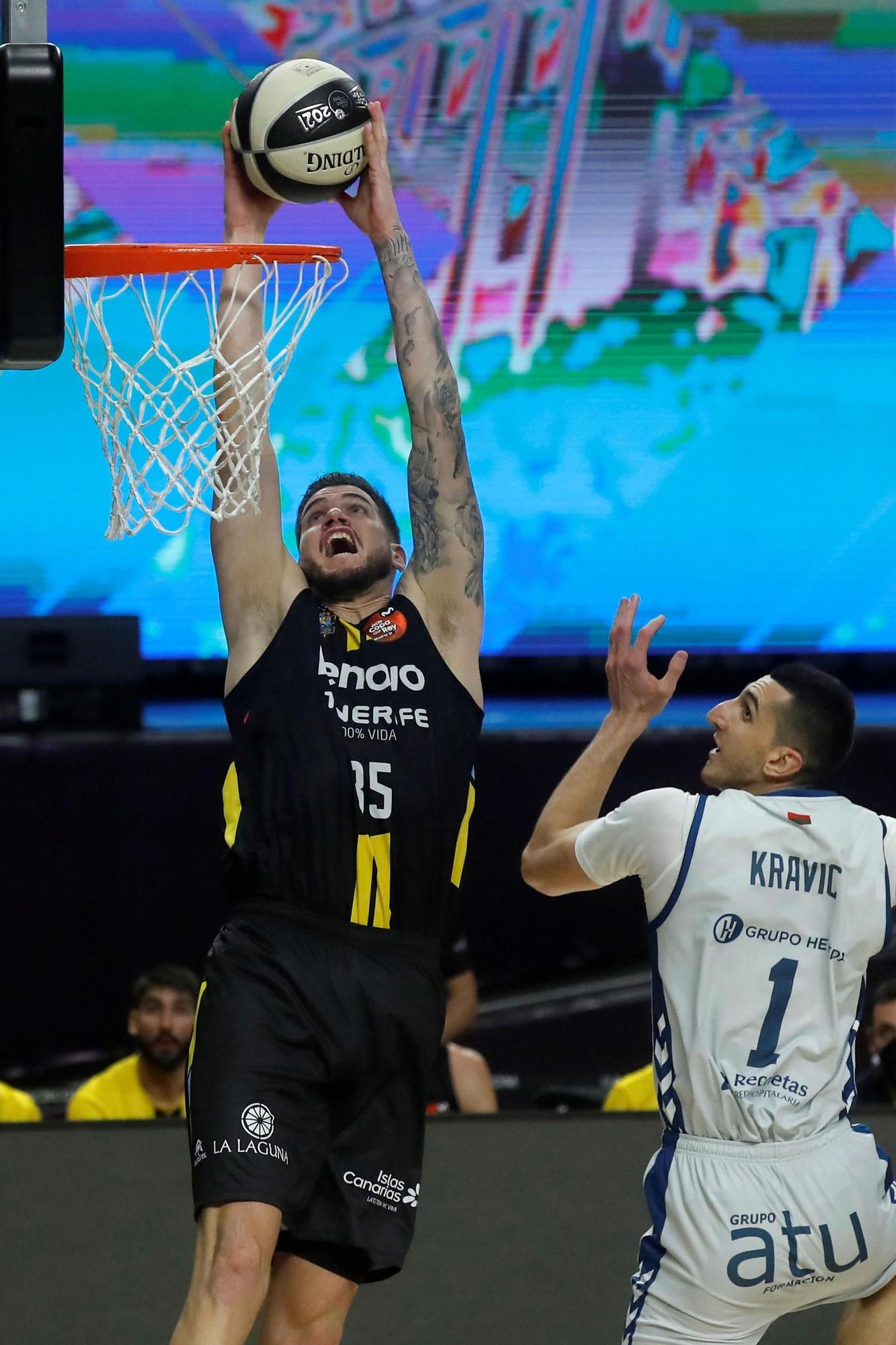 El Lenovo Tenerife acaba con el sueño burgalés en la Copa del Rey (87-76)