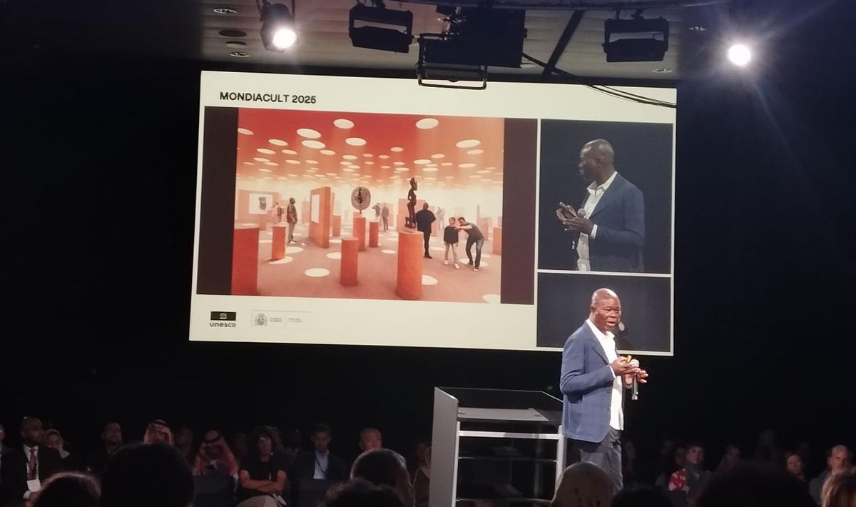 Francis Kéré, durante su intervención