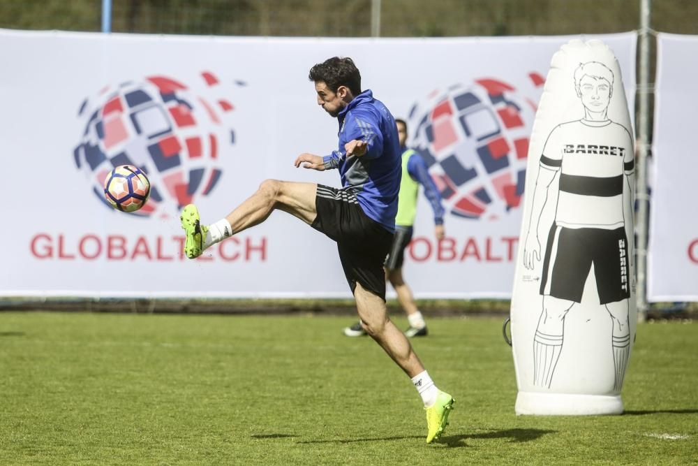 Entrenamiento del Real Oviedo en El Requexón