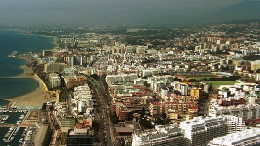 Imagen aérea de Marbella.