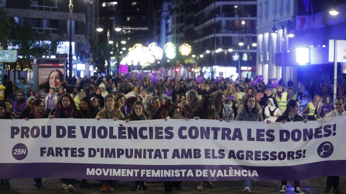 Manifestación del 25N en València