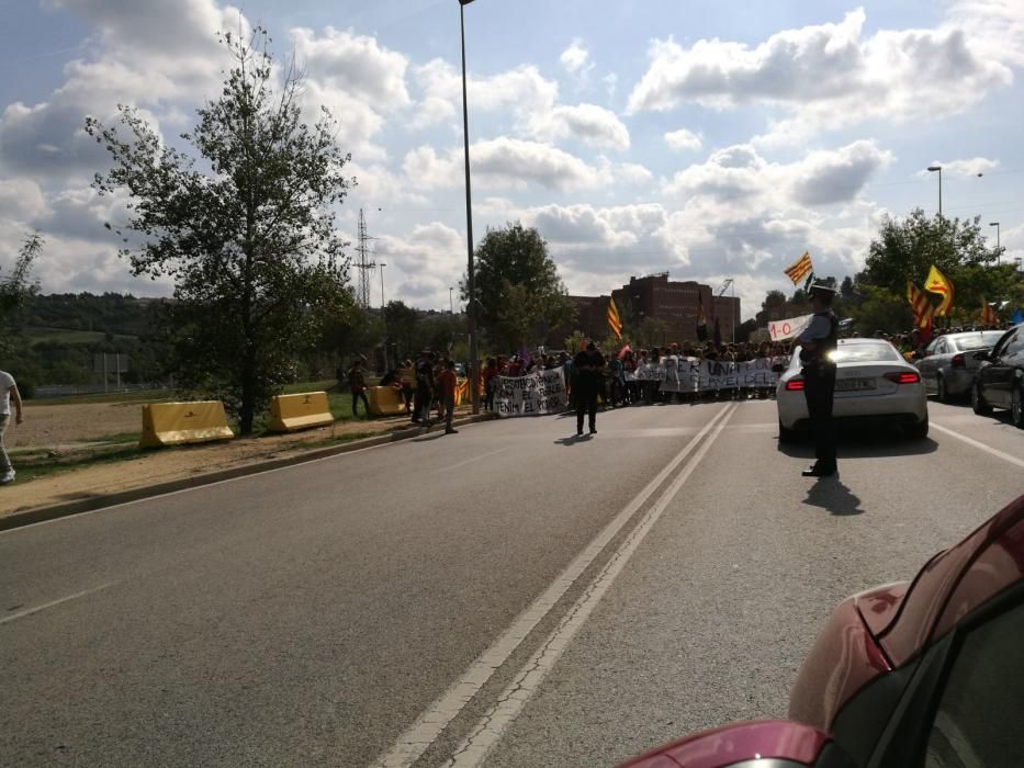 Manifestació estudiantil a Girona