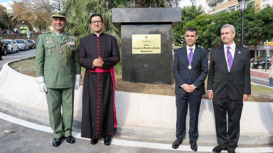 Salom, Solórzano, Bernal y Pérez inauguraron la calle del Nazareno.