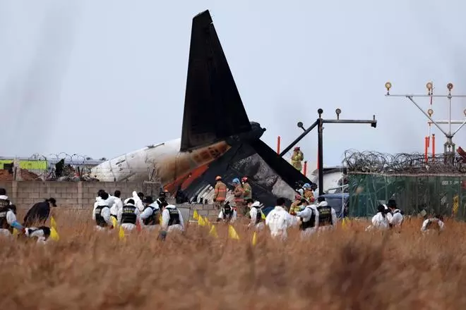 El accidente aéreo en Corea del Sur con 181 personas a bordo, en imágenes