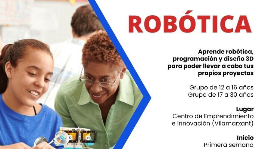 Vilamarxant lanza formaciones para aprender robótica, programación y diseño 3D