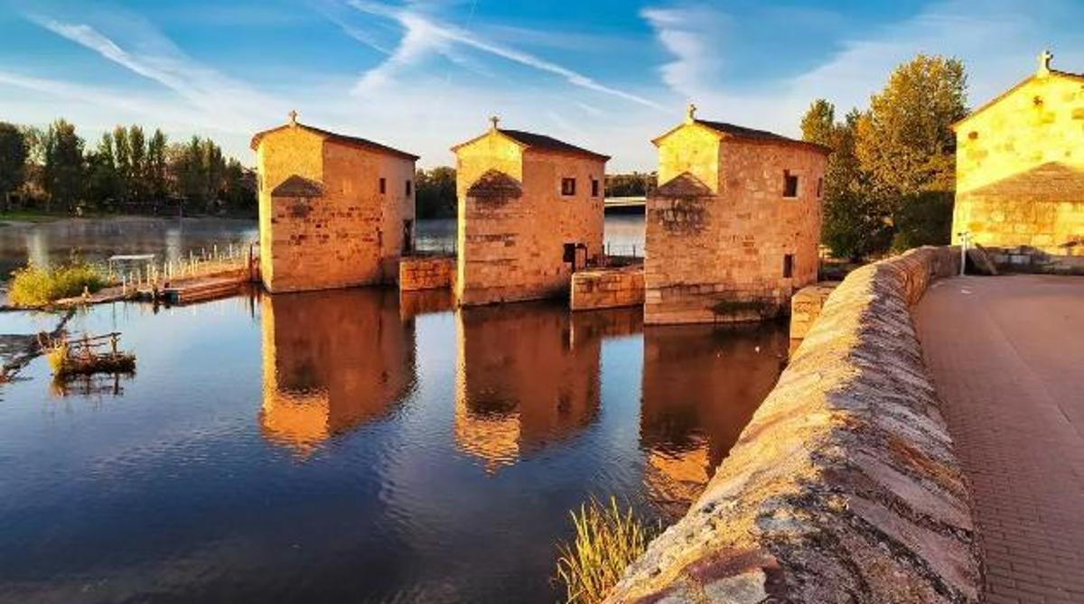 Aceñas de Olivares, molinos medievales a orillas del Duero.