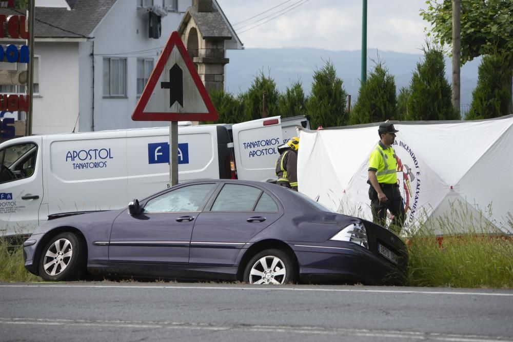 Un motorista fallece en un accidente en Guísamo