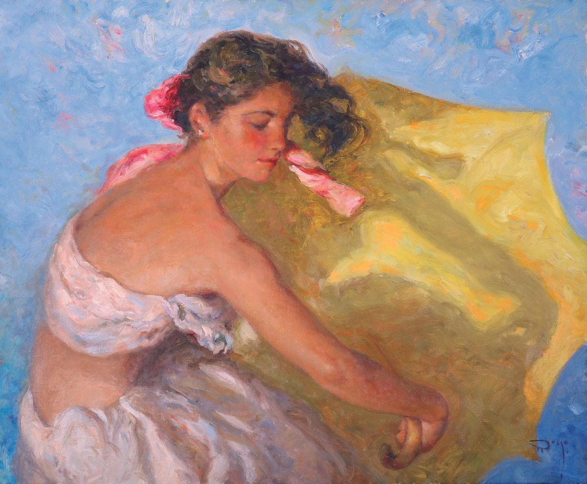 Una de las obras de Royo.