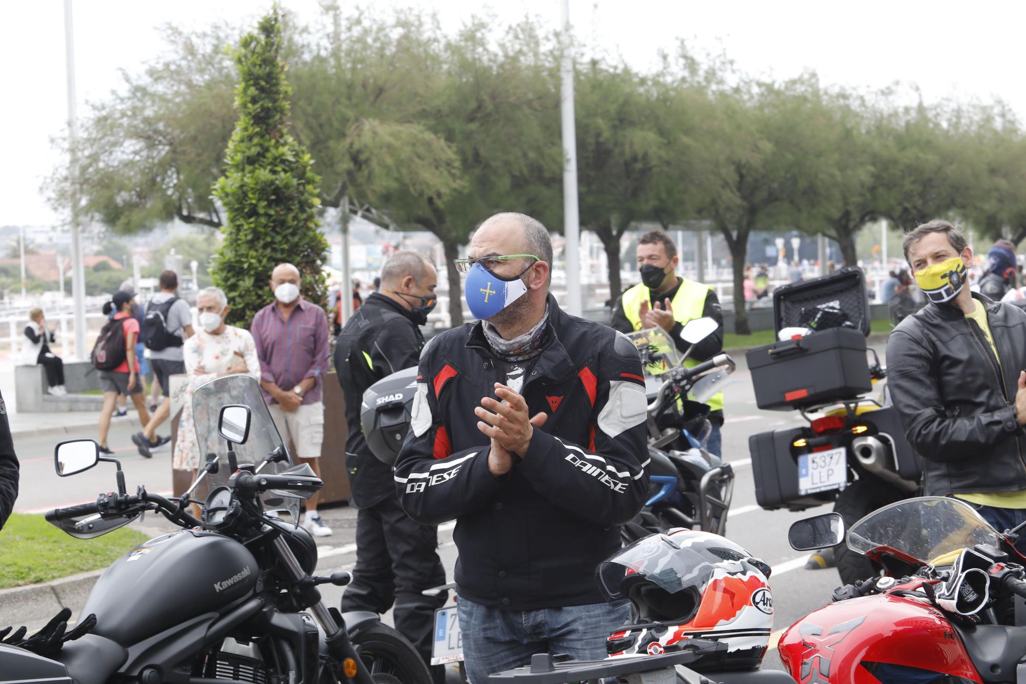 Concentración motos en Gijón