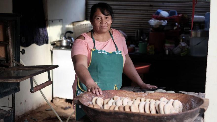 La panadera y emprendedora boliviana María Luisa Flores.