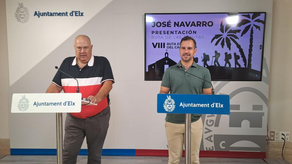 El presidente del Ateneo junto al edil de Deportes durante la presentación