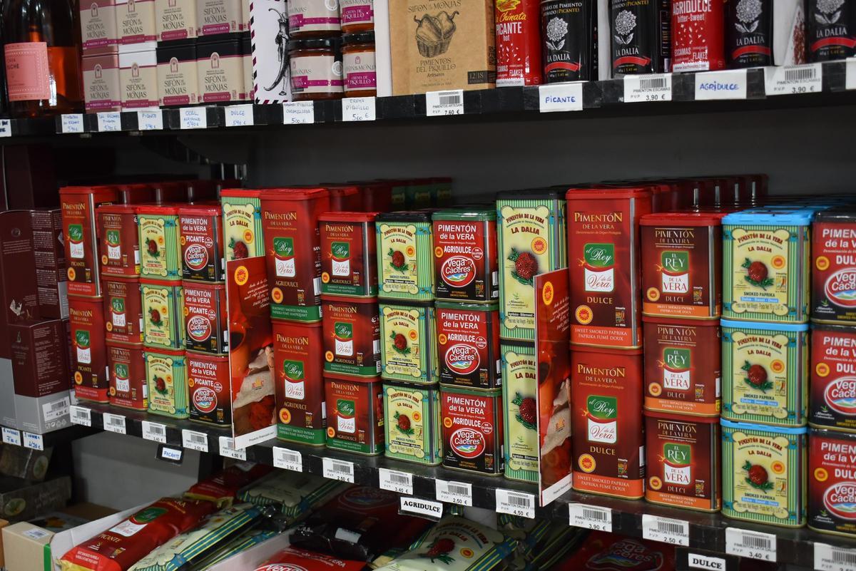 Pimentón de la Vera, en un establecimiento.