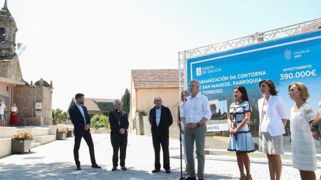 El presidente Rueda, ayer en la inauguración de Torroso.   | // A. GUTIÉRREZ