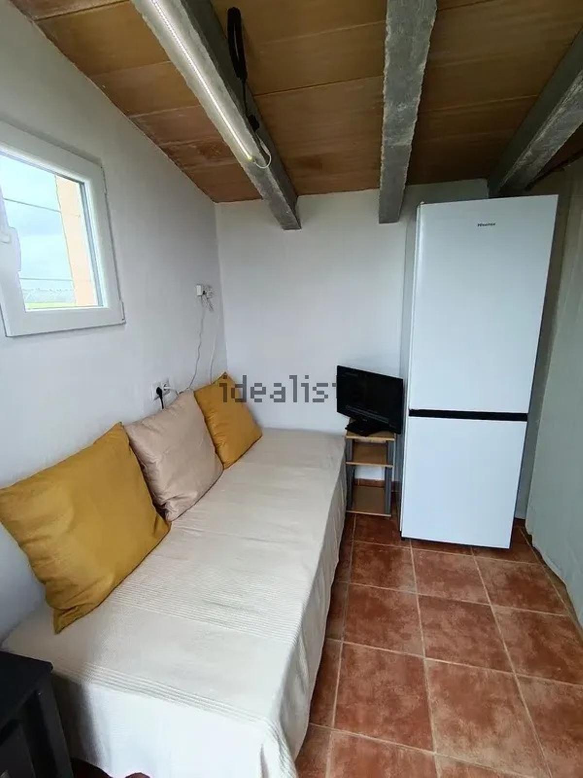 Interior de la caseta de Maria de la Salut en el anuncio subido al portal inmobiliario.