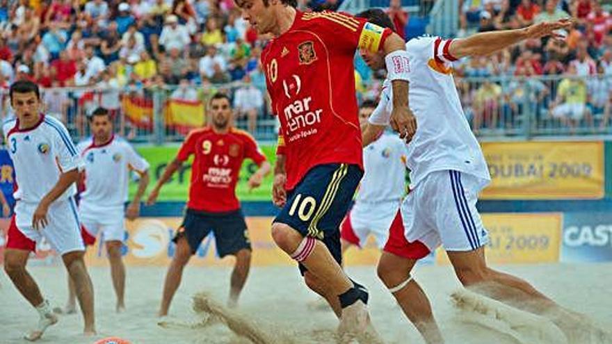 Amarelle durante un partido del Mundial con la selección española, en 2009 en Castellón.