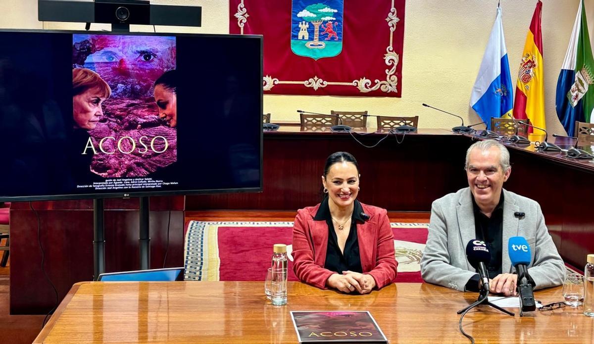 Presentación del rodaje de la película 'Acoso', en el Cabildo de El Hierro